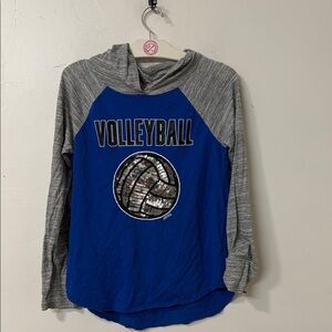 Justice Blue and Gray Volleyball Long Sleeve Tee